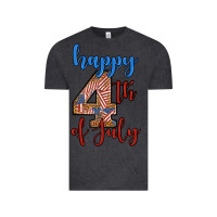 Vintage Black happy 4th of july Vintage Tee - BundleAndBundleShop