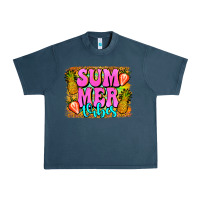 Midnight Navy summer vibes leopard background Urban Heavy Tee - Jasminsmagicworld