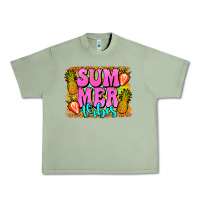 Oil Green summer vibes leopard background Urban Heavy Tee - Jasminsmagicworld