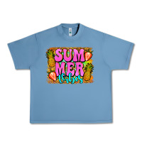 Pebble Blue summer vibes leopard background Urban Heavy Tee - Jasminsmagicworld