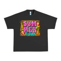 Pigment Black summer vibes leopard background Urban Heavy Tee - Jasminsmagicworld