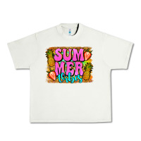 Pistachio summer vibes leopard background Urban Heavy Tee - Jasminsmagicworld