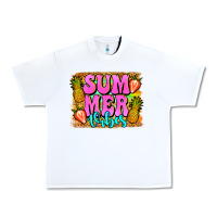 White summer vibes leopard background Urban Heavy Tee - Jasminsmagicworld