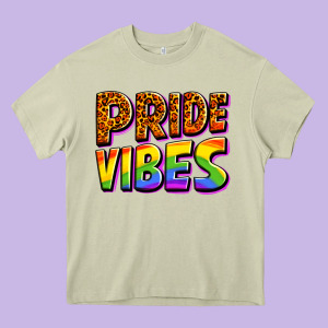 Pride Vibes Heavy Core Tee Designed By Oliviacreatesart