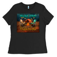 Black falling leaves and nights like this mouse pad Ladies Tee - BundleAndBundleShop