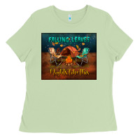 Matcha falling leaves and nights like this mouse pad Ladies Tee - BundleAndBundleShop