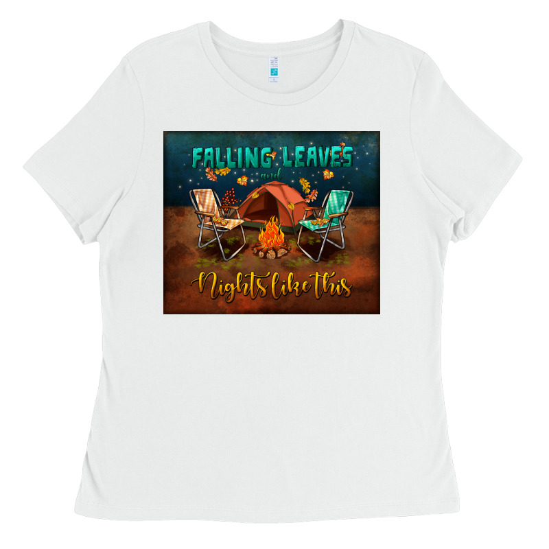 Falling Leaves And Nights Like This Mouse Pad Ladies Tee by BundleAndBundleShop | Teevron