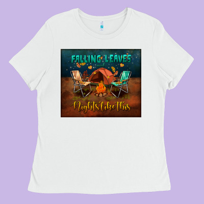Falling Leaves And Nights Like This Mouse Pad Ladies Tee Designed By Bundleandbundleshop