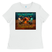 White falling leaves and nights like this mouse pad Ladies Tee - BundleAndBundleShop