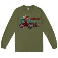 Army Green Christmas with tribe Long Sleeve Tee - CowhideDigitalArt