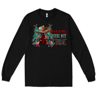 Black Christmas with tribe Long Sleeve Tee - CowhideDigitalArt