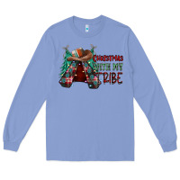 Colony Blue Christmas with tribe Long Sleeve Tee - CowhideDigitalArt