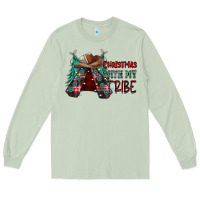 Matcha Christmas with tribe Long Sleeve Tee - CowhideDigitalArt