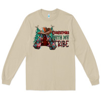 Mushroom Christmas with tribe Long Sleeve Tee - CowhideDigitalArt