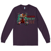 Plum Christmas with tribe Long Sleeve Tee - CowhideDigitalArt
