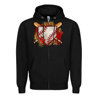 Black baseball home plate Zipper Hoodie - Jasminsmagicworld