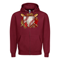 Burgundy baseball home plate Zipper Hoodie - Jasminsmagicworld