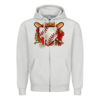 Dove Grey baseball home plate Zipper Hoodie - Jasminsmagicworld