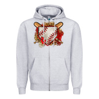 Heather Grey baseball home plate Zipper Hoodie - Jasminsmagicworld