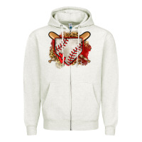 Oatmeal Heather baseball home plate Zipper Hoodie - Jasminsmagicworld