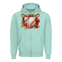 Seafoam baseball home plate Zipper Hoodie - Jasminsmagicworld