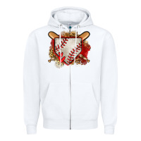 White baseball home plate Zipper Hoodie - Jasminsmagicworld