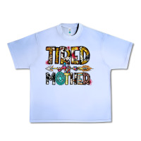 Grape Ice Tired As a Mother Urban Heavy Tee - CowhideDigitalArt