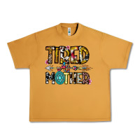 Peanut Butter Tired As a Mother Urban Heavy Tee - CowhideDigitalArt