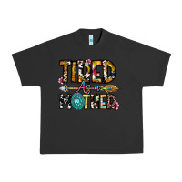 Pigment Black Tired As a Mother Urban Heavy Tee - CowhideDigitalArt