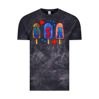 Cloud Black usa popsicles Vintage Tee - BundleAndBundleShop