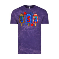 Cloud Purple usa popsicles Vintage Tee - BundleAndBundleShop