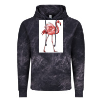 Cloud Black Pink Flamingo Vintage Hoodie - LillyAllenDesigns