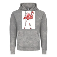 Cloud Rock Pink Flamingo Vintage Hoodie - LillyAllenDesigns