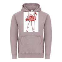 Vintage Zinc Pink Flamingo Vintage Hoodie - LillyAllenDesigns