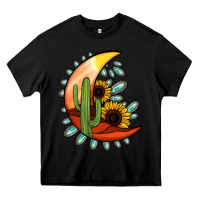 Black turquoise desert moon Heavy Core Tee - Jasminsmagicworld