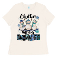 Bone Chillin With My Snowmies Ladies Tee - FaDigitalArtStudio