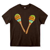 Chocolate Brown maracas fa element Heavy Core Tee - FaDigitalArtStudio
