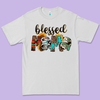 Western Blessed Mama Mother's Day Premium Tee Designed By Fadigitalartstudio