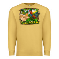 Antique Gold It's St. Patrick's Day Rooster And Chicken Premium Sweatshirt - RanaPortraitStore