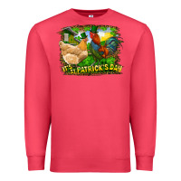 Cardinal It's St. Patrick's Day Rooster And Chicken Premium Sweatshirt - RanaPortraitStore