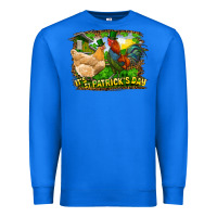 True Royal It's St. Patrick's Day Rooster And Chicken Premium Sweatshirt - RanaPortraitStore