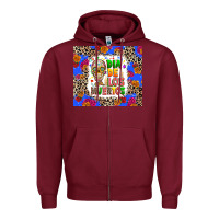 Burgundy Dia de los muertos Zipper Hoodie - RanaPortraitStore