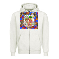 Oatmeal Heather Dia de los muertos Zipper Hoodie - RanaPortraitStore
