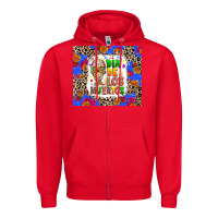 Red Dia de los muertos Zipper Hoodie - RanaPortraitStore