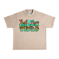 French Oak Tired Mom Vibes Urban Heavy Tee - CowhideDigitalArt