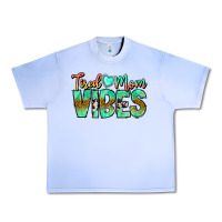 Grape Ice Tired Mom Vibes Urban Heavy Tee - CowhideDigitalArt