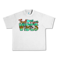 Lunar Rock Tired Mom Vibes Urban Heavy Tee - CowhideDigitalArt