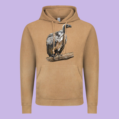 Vulture Bird Vintage Hoodie Designed By Lillyallendesigns