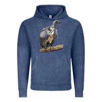 Vintage Denim Vulture Bird Vintage Hoodie - LillyAllenDesigns