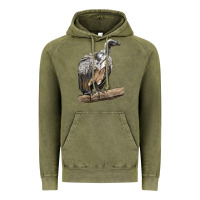 Vintage Olive Vulture Bird Vintage Hoodie - LillyAllenDesigns